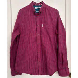 Ben Sherman ‘The Original Gingham Shirt’ in Red and Blue Checks Size M